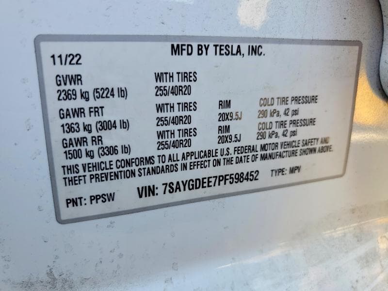 2023 TESLA MODEL Y 14