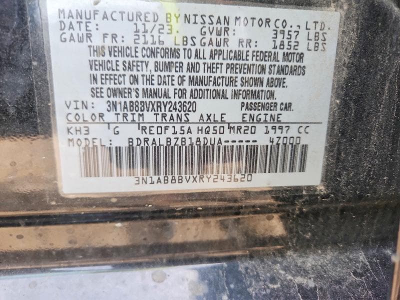 2024 NISSAN SENTRA S 12