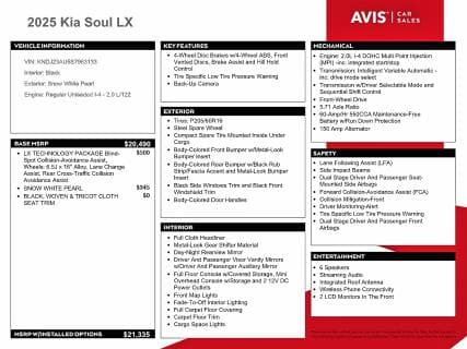 2025 KIA SOUL LX 12