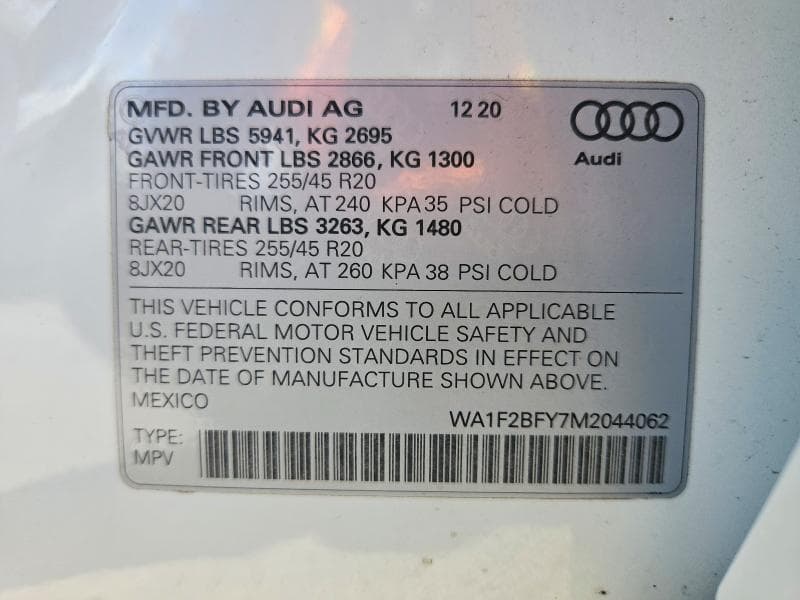 2021 AUDI Q5 E PRESTIGE 13