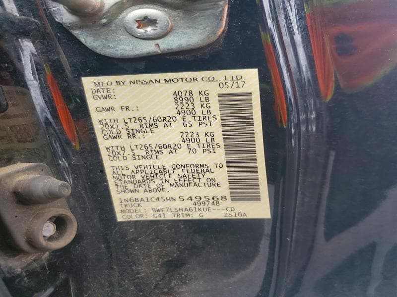2017 NISSAN TITAN XD SV 12