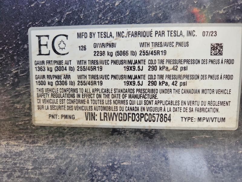 2023 TESLA MODEL Y 12