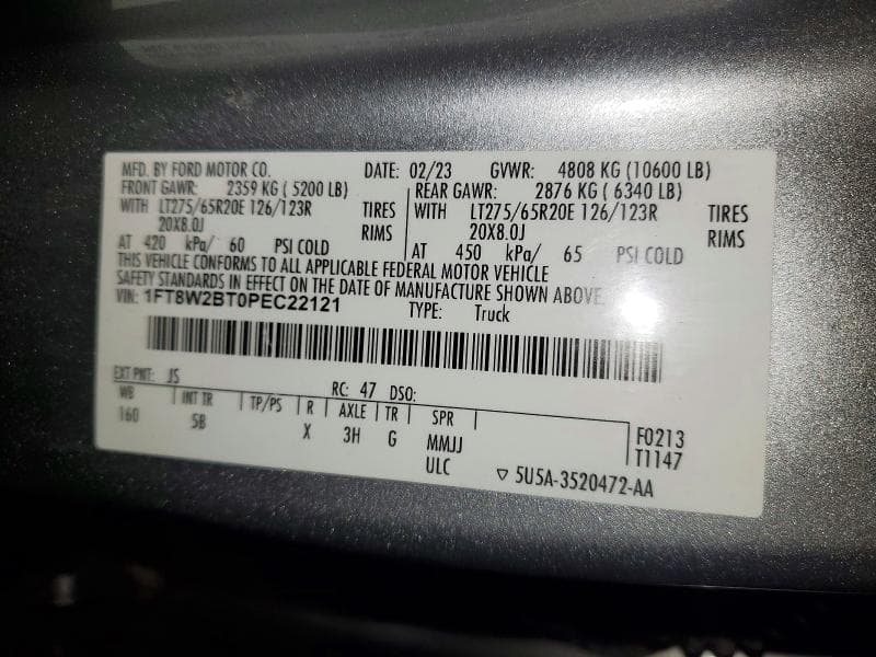 2023 FORD F250 SUPER DUTY 12