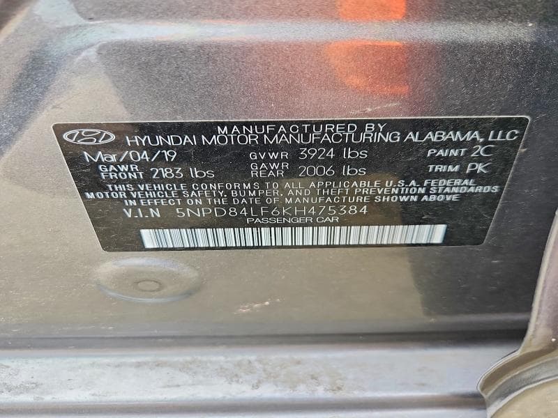 2019 HYUNDAI ELANTRA SEL 13