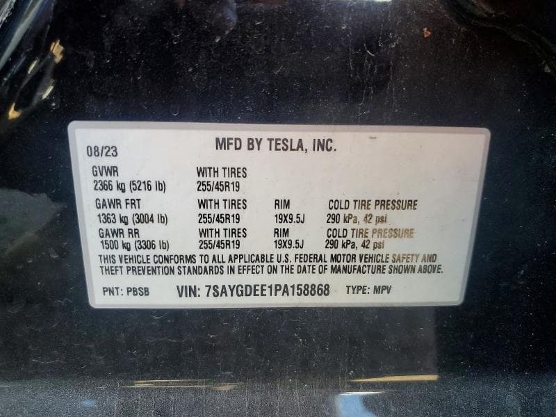 2023 TESLA MODEL Y 12
