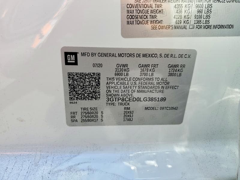 2020 GMC SIERRA C1500 ELEVATION 12