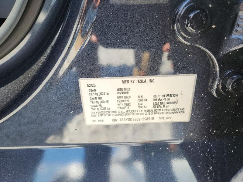 2025 TESLA MODEL Y 12