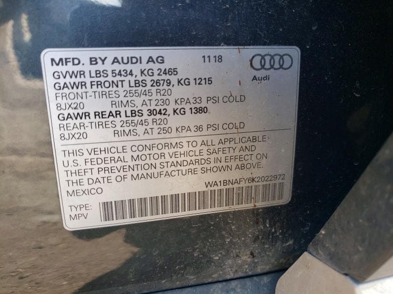 2019 AUDI Q5 PREMIUM PLUS 14
