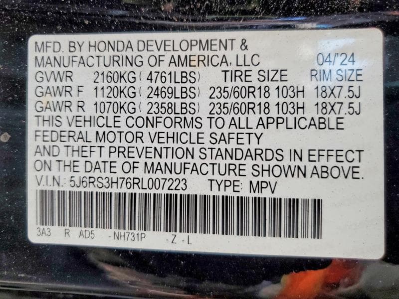 2024 HONDA CR-V EXL 13