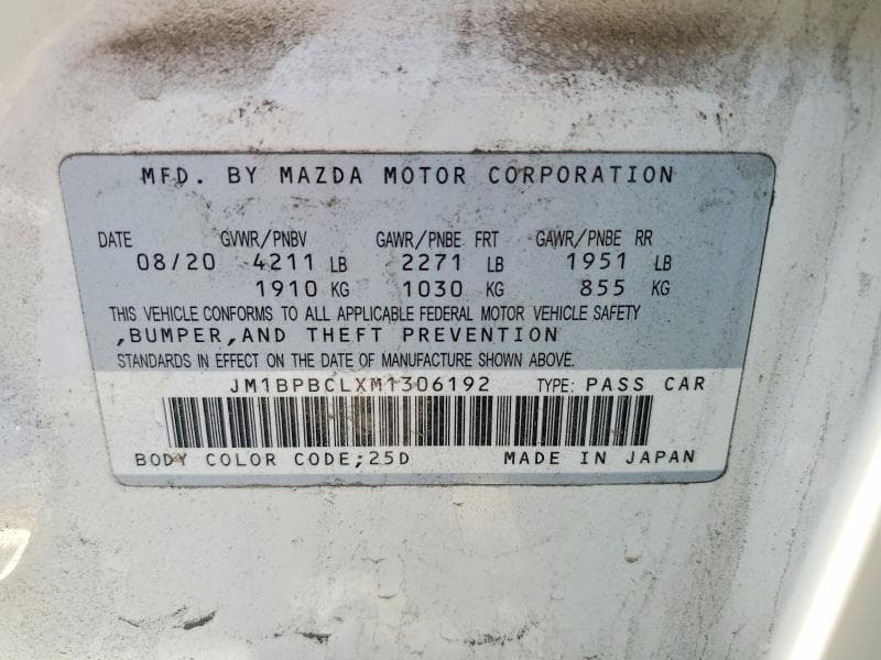 2021 MAZDA 3 PREFERRED 13