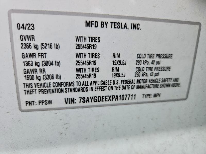 2023 TESLA MODEL Y 12