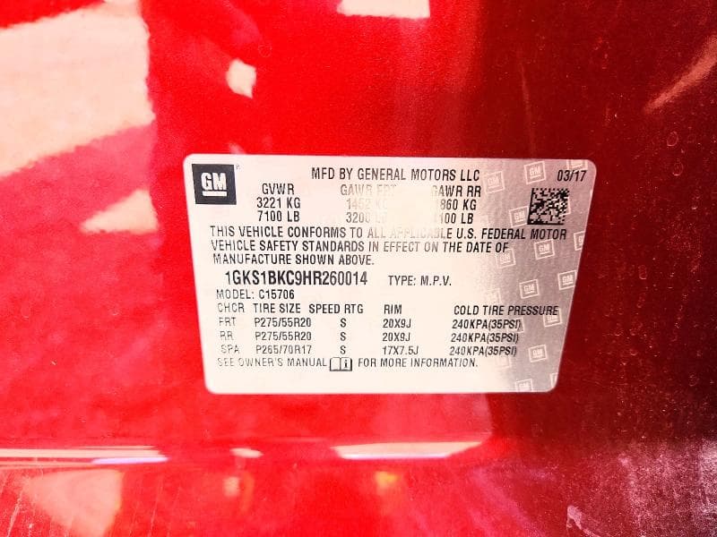 2017 GMC YUKON SLT 13