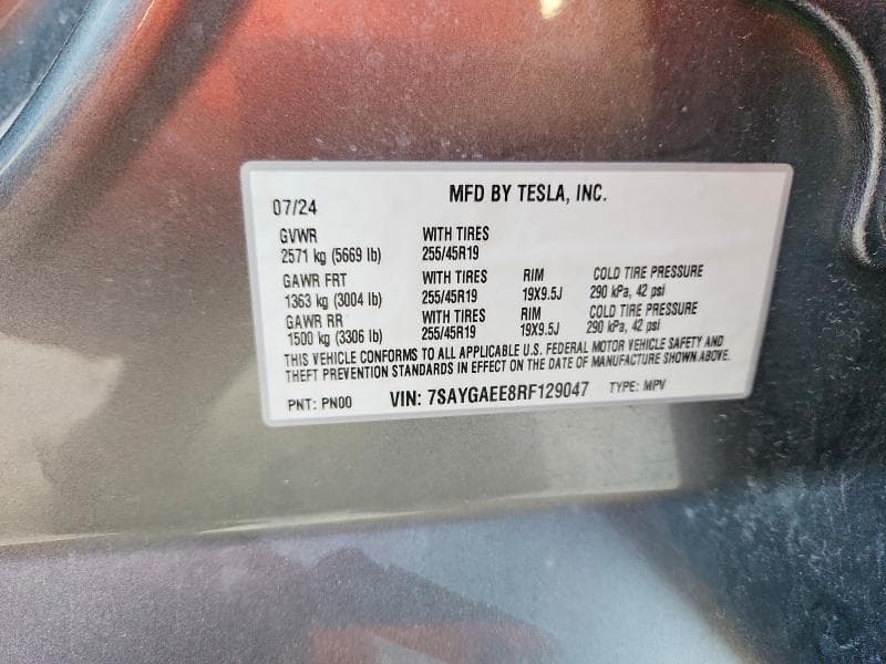 2024 TESLA MODEL Y 13
