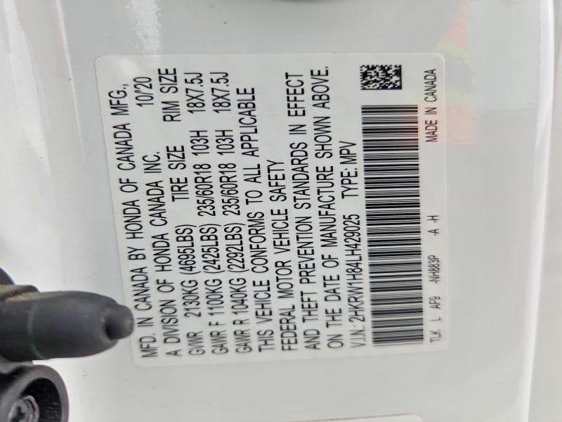 2020 HONDA CR-V EXL 13
