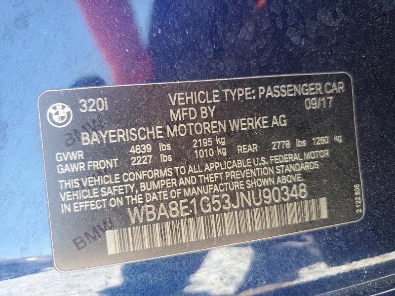 2018 BMW 320 I 12