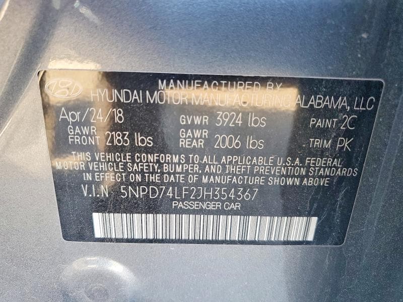 2018 HYUNDAI ELANTRA SE 23