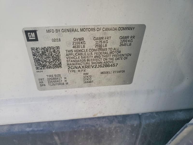 2018 CHEVROLET EQUINOX LS 13