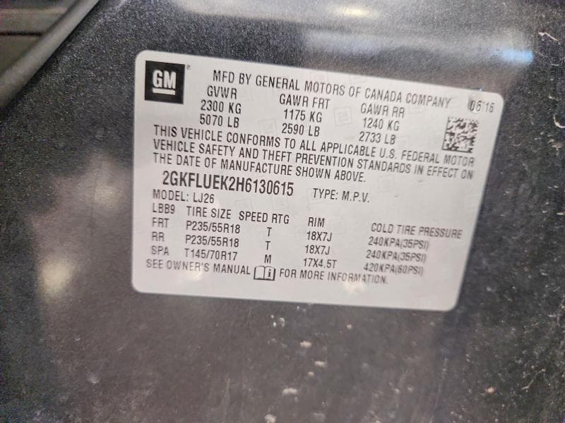 2017 GMC TERRAIN SLT 13