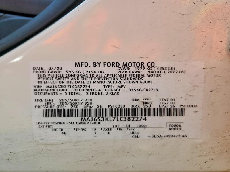 2020 FORD ECOSPORT TITANIUM 13