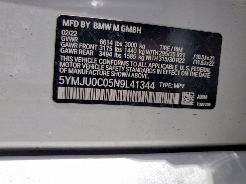 2022 BMW X5 M 14