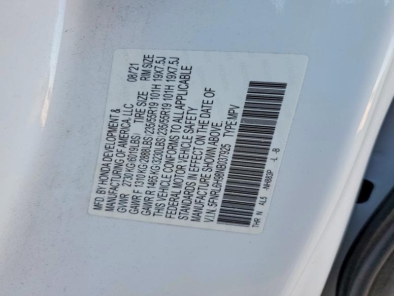 2022 HONDA ODYSSEY ELITE 13
