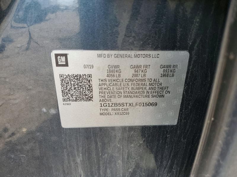 2020 CHEVROLET MALIBU LS 12