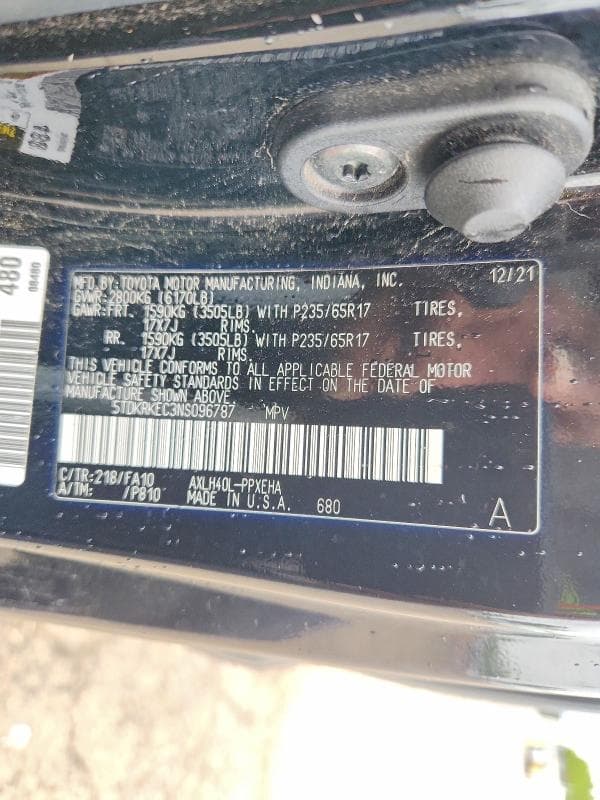 2022 TOYOTA SIENNA LE 14