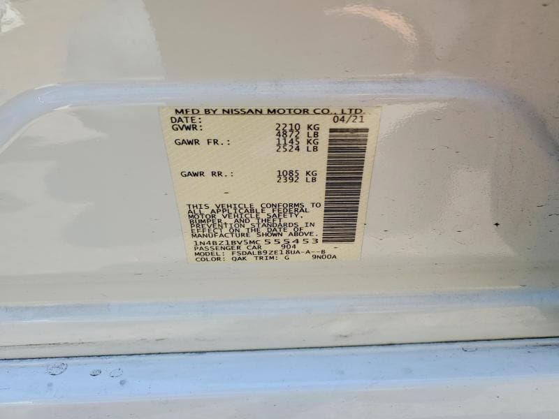 2021 NISSAN LEAF S PLUS 12