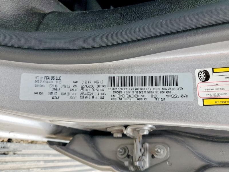 2020 RAM 1500 LIMITED 12