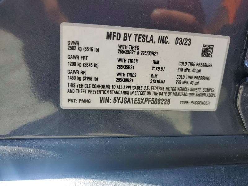 2023 TESLA MODEL S 23