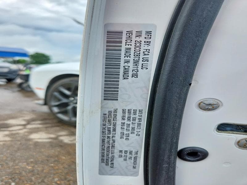 2022 DODGE CHALLENGER R 12