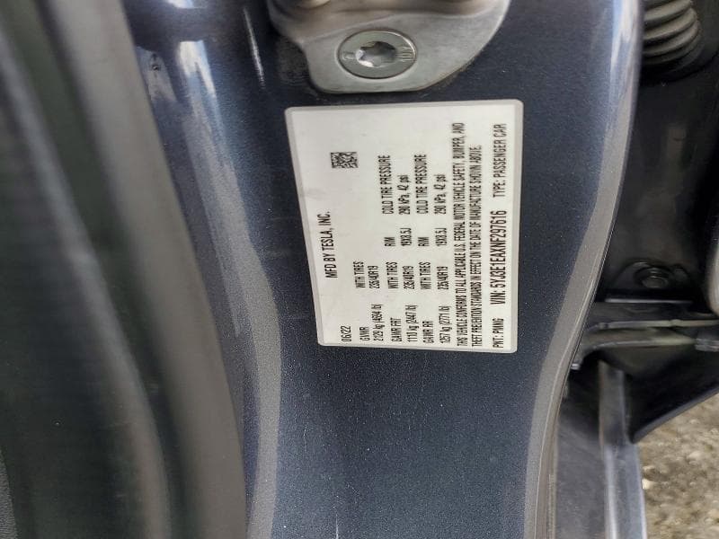2022 TESLA MODEL 3 12