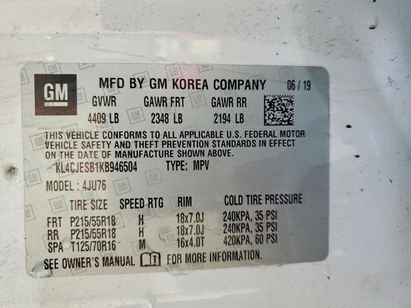 2019 BUICK ENCORE PREFERRED 13
