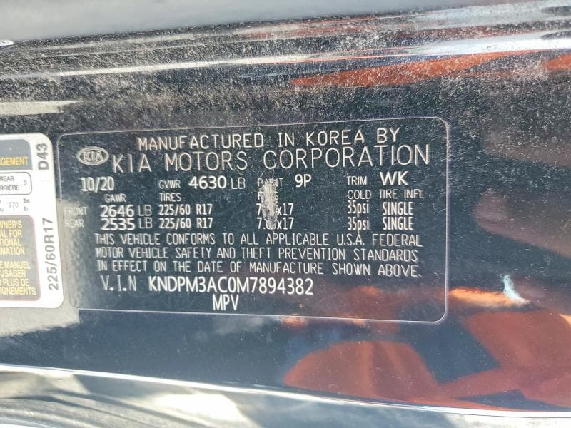 2021 KIA SPORTAGE LX 14