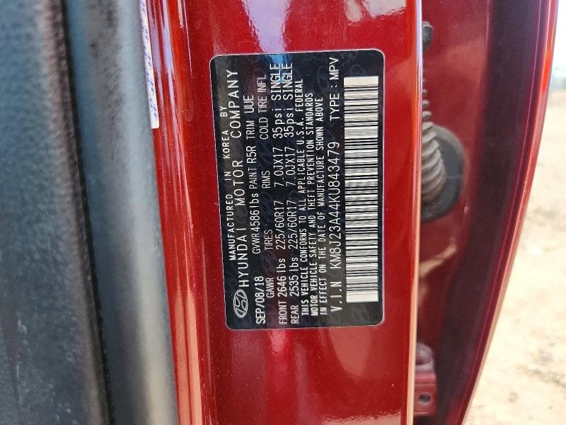 2019 HYUNDAI TUCSON SE 12
