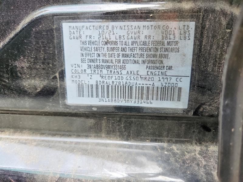 2021 NISSAN SENTRA SR 12