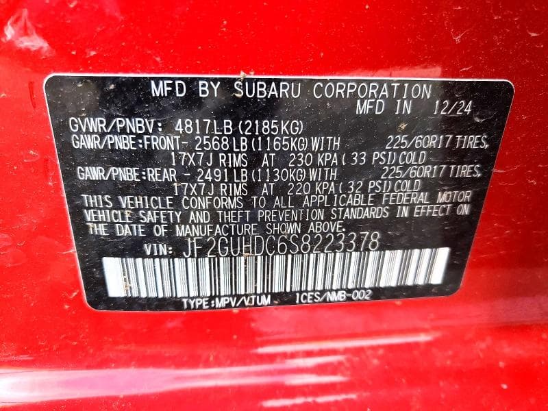 2025 SUBARU CROSSTREK PREMIUM 12