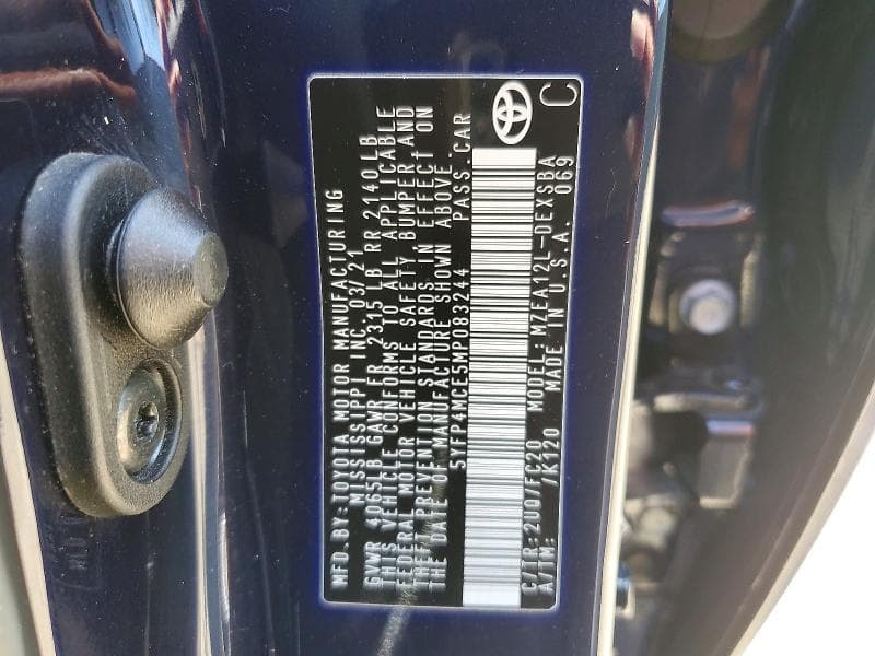 2021 TOYOTA COROLLA SE 12