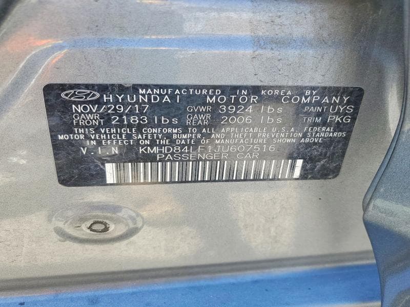 2018 HYUNDAI ELANTRA SEL 12