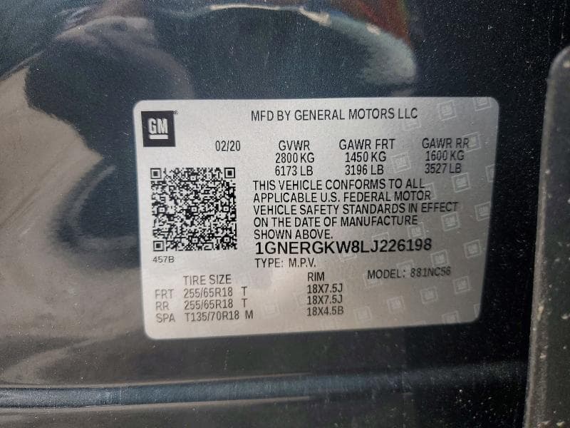 2020 CHEVROLET TRAVERSE LT 13