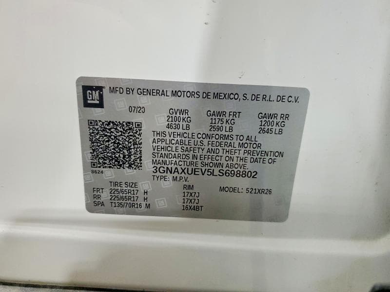 2020 CHEVROLET EQUINOX LT 13