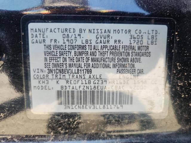 2020 NISSAN VERSA SV 12