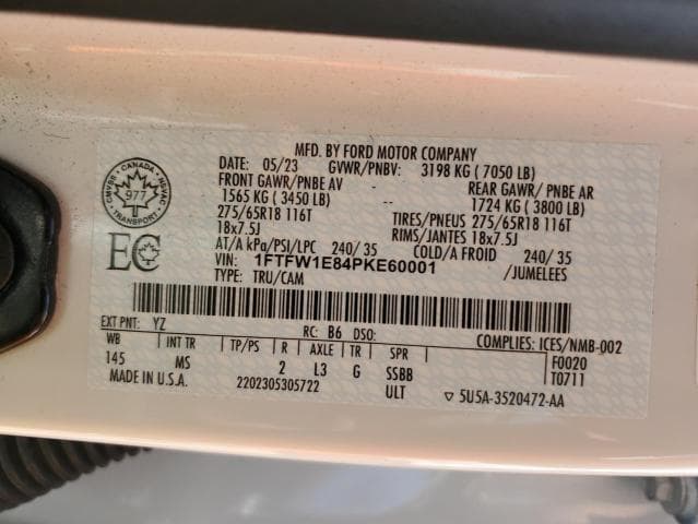2023 FORD F150 SUPERCREW 13