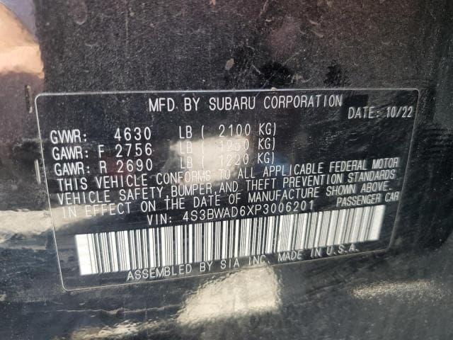 2023 SUBARU LEGACY PREMIUM 12