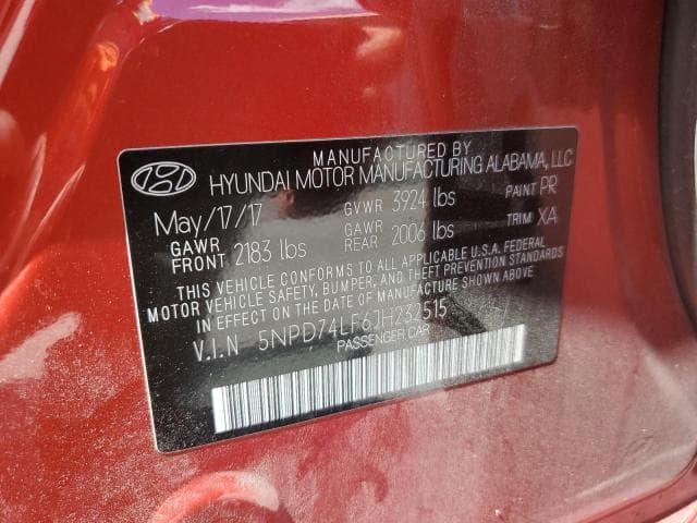 2018 HYUNDAI ELANTRA SE 12