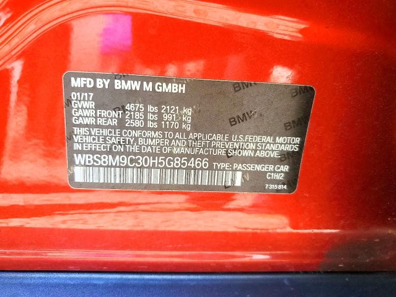 2017 BMW M3 12