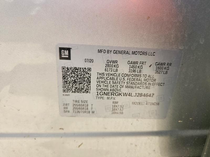 2020 CHEVROLET TRAVERSE LT 13