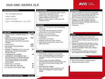 2026 GMC SIERRA C1500 SLE 12