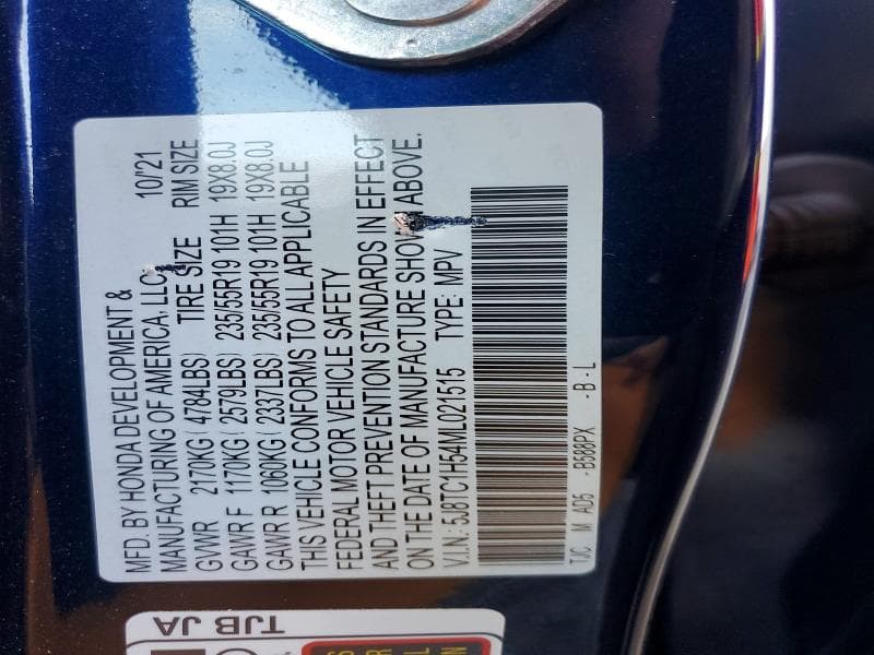 2021 ACURA RDX TECHNOLOGY 13