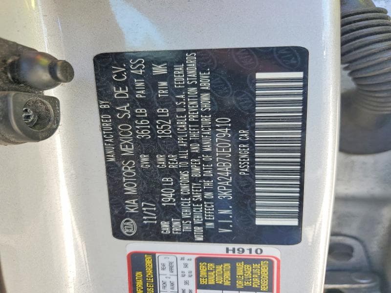 2018 KIA RIO LX 12